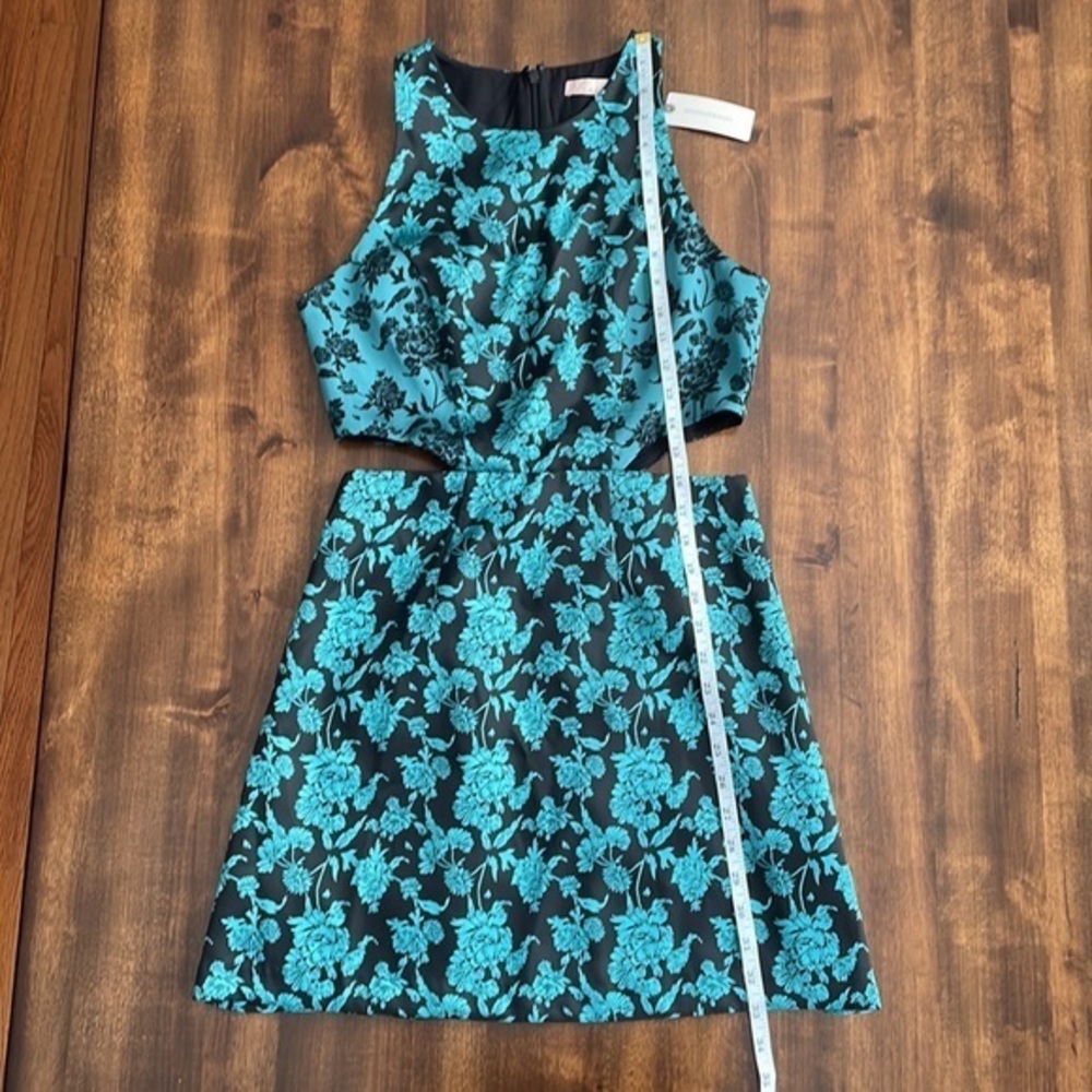 Anthropologie x Hutch Floral Jacquard Cut Out Mini Dress NWT - Size 4 - Picture 16 of 16